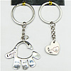 Zinc Alloy keyring Jewelry Chains, 81x42mm, Sold by Group