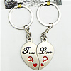 Zinc Alloy keyring Jewelry Chains, 82x30mm, Sold by Group