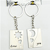 Zinc Alloy keyring Jewelry Chains, 87x30mm, Sold by Group