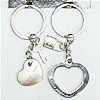 Zinc Alloy keyring Jewelry Chains, 72x35mm, Sold by Group