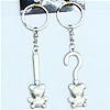 Zinc Alloy keyring Jewelry Chains, 30x113mm, Sold by Group