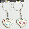 Zinc Alloy keyring Jewelry Chains, 80x31mm, Sold by Group