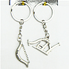 Zinc Alloy keyring Jewelry Chains, 30x95mm, Sold by Group