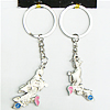 Zinc Alloy keyring Jewelry Chains, 30x98mm, Sold by Group