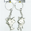 Zinc Alloy keyring Jewelry Chains, 100x30mm, Sold by Group