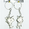 Zinc Alloy keyring Jewelry Chains, 100x30mm, Sold by Group