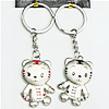 Zinc Alloy keyring Jewelry Chains, 30x96mm, Sold by Group