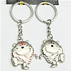 Zinc Alloy keyring Jewelry Chains, 88x32mm, Sold by Group