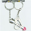 Zinc Alloy keyring Jewelry Chains, 30x111mm, Sold by Group