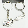 Zinc Alloy keyring Jewelry Chains, 115x31mm, Sold by Group