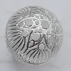 Acrylic Beads Jewelry finding, Round 10mm Hole:1.5mm, Sold by Bag