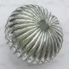 Acrylic Beads Jewelry finding, Flat Round 12x12x8mm Hole:1.5mm, Sold by Bag