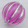 Acrylic Beads Jewelry finding, Edge Round 12mm Hole:2mm, Sold by Bag