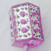 Acrylic Beads Jewelry finding, Column 13x10mm Hole:3mm, Sold by Bag