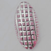 Acrylic Beads Jewelry finding, Flat Oval 23x12mm Hole:1.5mm, Sold by Bag