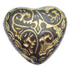 Acrylic Beads Jewelry finding, Heart 22mm Hole:2mm, Sold by Bag