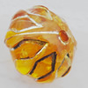 Acrylic Beads Jewelry finding, Flat Round 23x23x19mm Hole:3mm, Sold by Bag
