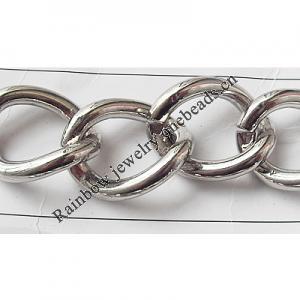 Iron Jewelry Chain, Lead-free Link's size 25.7x20.2mm, Sold by Group