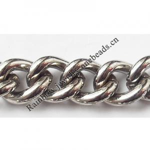 Iron Jewelry Chain, Lead-free Link's size 17.1x13.7mm, Sold by Group