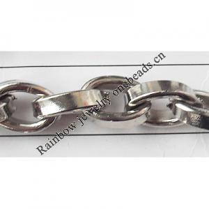 Iron Jewelry Chain, Lead-free Link's size 14.7x9.6mm, Sold by Group