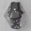 Acrylic Beads Jewelry finding, Faceted Bicone 7x8mm Hole:2mm, Sold by Bag