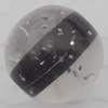 Acrylic Beads Jewelry finding, Round 12mm Hole:3mm, Sold by Bag