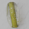 Acrylic Beads Jewelry finding, Twist Flat Oval 8x15mm Hole:2mm, Sold by Bag