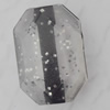 Acrylic Beads Jewelry finding, Faceted Polygon 10x15mm Hole:2mm, Sold by Bag