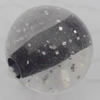 Acrylic Beads Jewelry finding, Round 14mm Hole:3mm, Sold by Bag