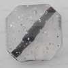 Acrylic Beads Jewelry finding, Twist Faceted Polygon 15x15mm Hole:2mm, Sold by Bag