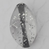 Acrylic Beads Jewelry finding, Flat Edge Oval 10x18mm Hole:2mm, Sold by Bag