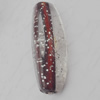 Acrylic Beads Jewelry finding, Edge Tube 11x28mm Hole:2mm, Sold by Bag