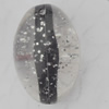 Acrylic Beads Jewelry finding, Oval 14x20mm Hole:2mm, Sold by Bag