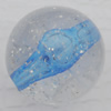 Acrylic Beads Jewelry finding, Round 22mm Hole:3mm, Sold by Bag