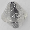 Acrylic Beads Jewelry finding, Bicone 27x29mm Hole:4mm, Sold by Bag
