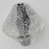 Acrylic Beads Jewelry finding, Bicone 27x29mm Hole:4mm, Sold by Bag