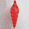 Transparent Acrylic Pendant, Whelk 13x47mm Hole:16mm, Sold by Bag