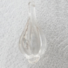 Transparent Acrylic Pendant, 18x40mm Hole:2mm, Sold by Bag