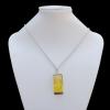 Imitate Amber Necklace, 19x48x14mm Length:23.2inch Sold by Bag