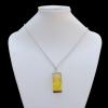 Imitate Amber Necklace, 19x48x14mm Length:23.2inch Sold by Bag
