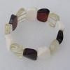 Imitate Amber bracelet, 23x15mm Length:8.7inch Sold by Bag