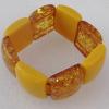 Imitate Amber bracelet, 34x27mm Length:8.7inch Sold by Bag