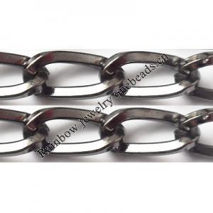 Iron Jewelry Chain, Lead-free Link's size 21x10mm, Sold by Group