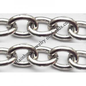 Iron Jewelry Chain, Lead-free Link's size 13.6x10.8mm, Sold by Group