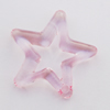 Transparent Acrylic Pendant,Hollow Star 34x6mm Hole:2mm, Sold by Bag
