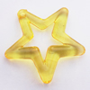 Transparent Acrylic Pendant,Hollow Star 50x9mm Hole:2mm, Sold by Bag
