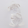 Transparent Acrylic Pendant, Animal 15x35mm Hole:2mm, Sold by Bag