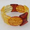Imitate Amber bracelet, 31x24mm 27x23mm Length:8.7inch Sold by Bag
