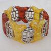 Imitate Amber bracelet, 36x24mm 34x18mm Length:9.4inch Sold by Bag