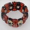 Imitate Amber bracelet, 37x17mm 29x16mm Length:8.7inch Sold by Bag